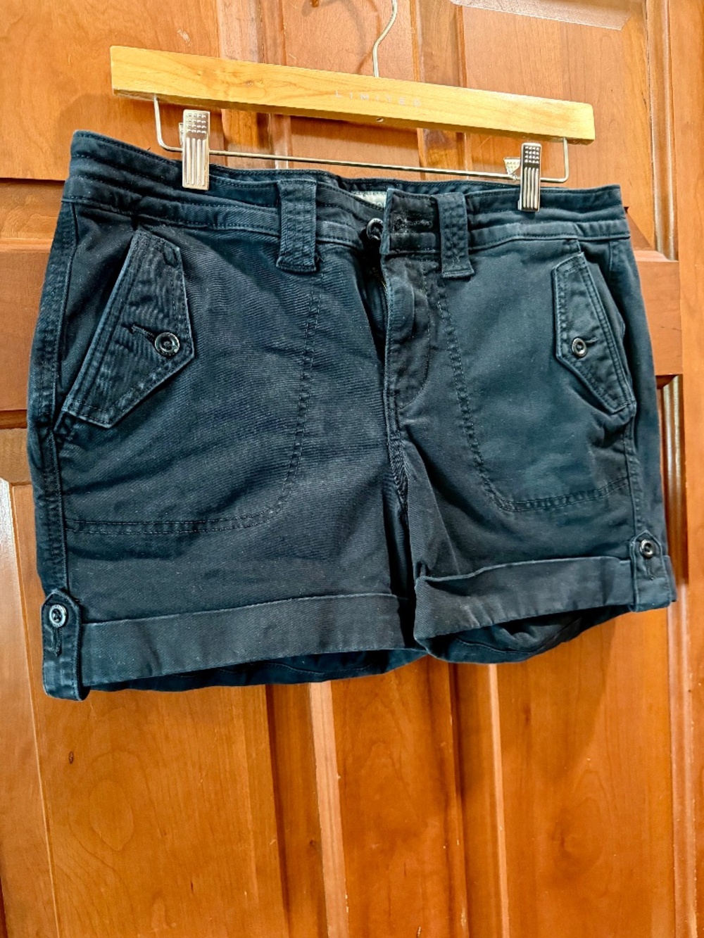 🔥 L@@K! Torrid Black Military Utility Stretch Shorts Size 10 💣
